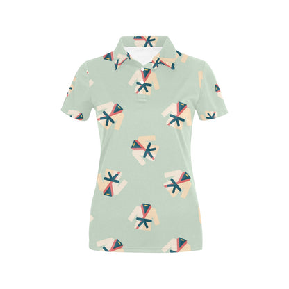 Karate Pattern Print Design 02 Women's Polo Shirt