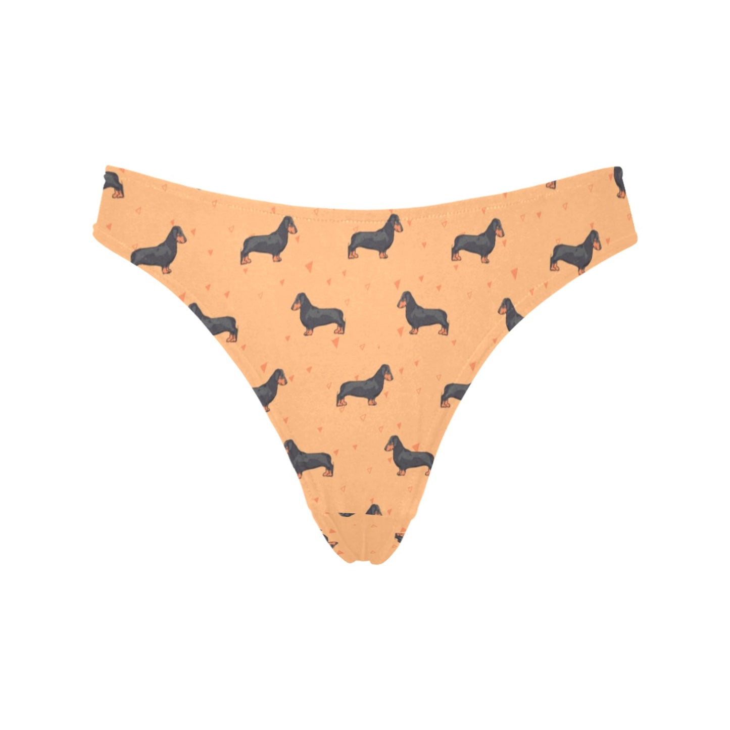 Dachshund Draw Print Pattern Women's Thongs