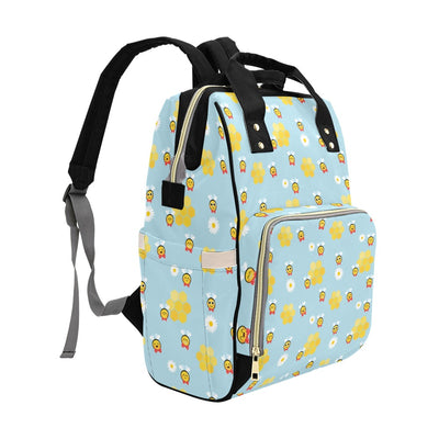 Bee Cute Print Design LKS304 Diaper Bag Backpack