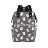 Rabbit Print Design LKS402 Diaper Bag Backpack