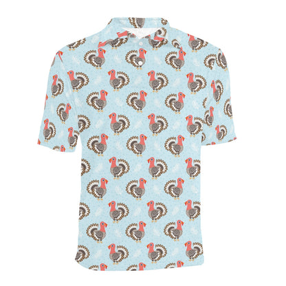 Turkey Print Design LKS403 Men Polo Shirt