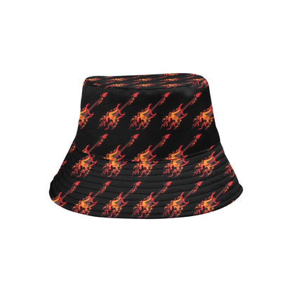 Electric Guitar Print Design LKS406 Unisex Bucket Hat