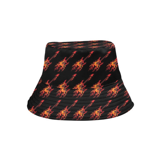 Electric Guitar Print Design LKS406 Unisex Bucket Hat