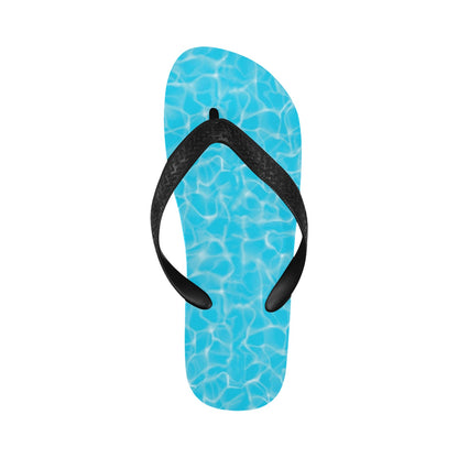 Swimming Pool Texture Print Design LKS301 Flip Flops