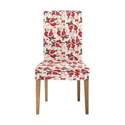 Santa Christmas Themed Print Design LKS302 Dining Chair Slipcover