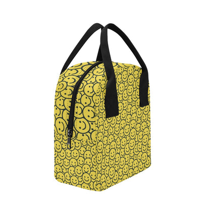 Smiley Face Emoji Print Design LKS302 Insulated Lunch Bag