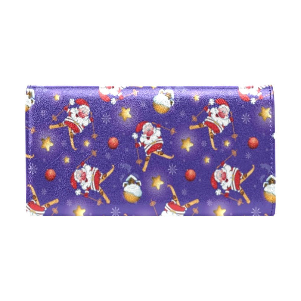 Ski Print Design LKS308 Women's Trifold Wallet