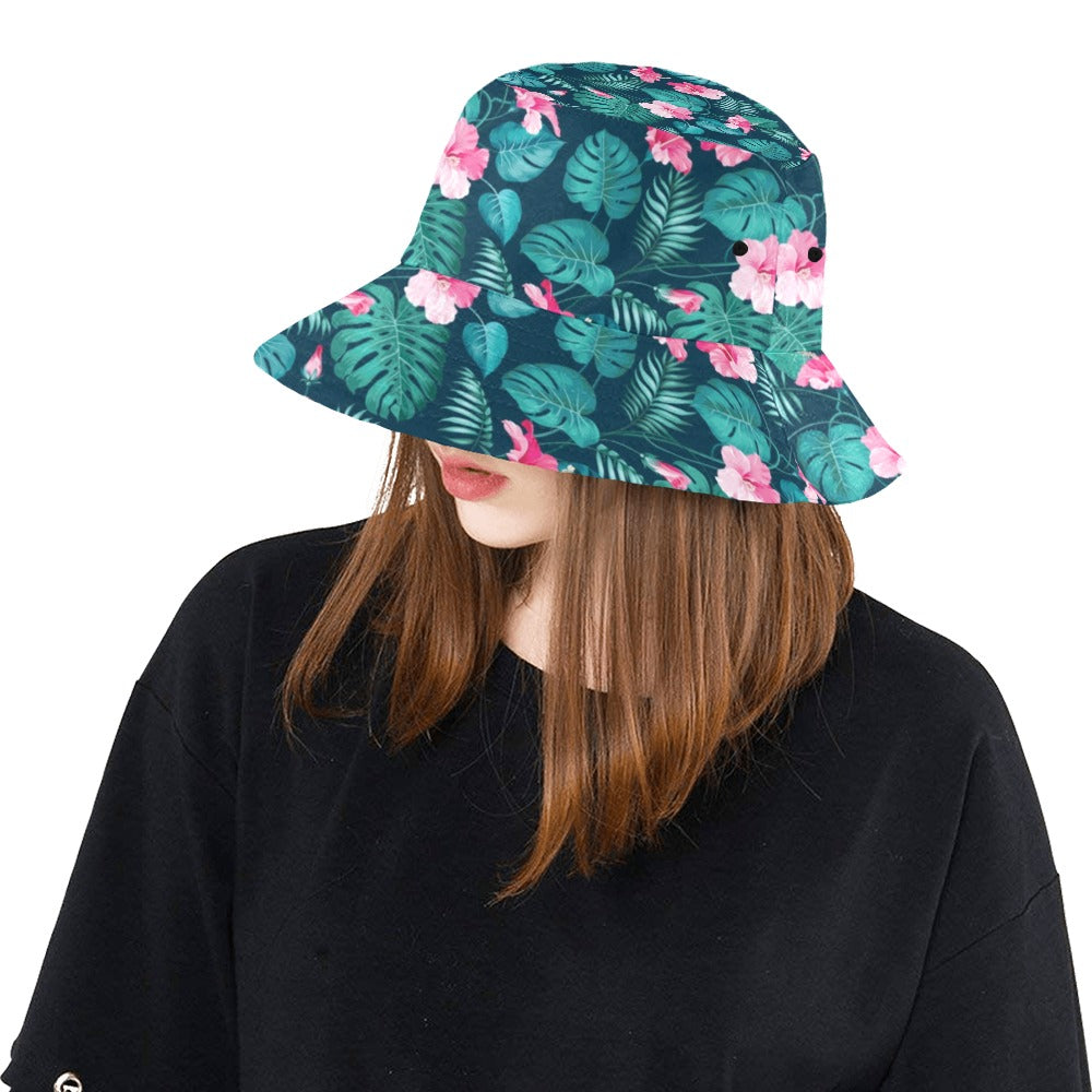 Summer Floral Print Design LKS301 Unisex Bucket Hat