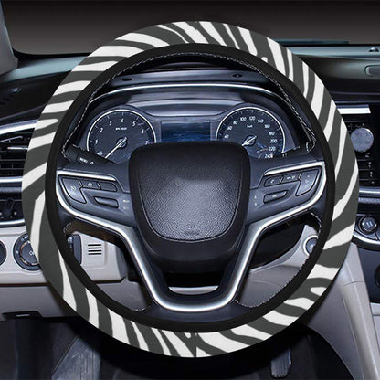 Zebra Classic Print Design LKS302 Steering Wheel Cover with Elastic Edge
