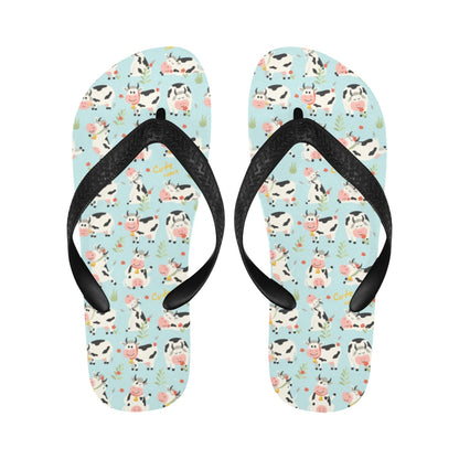 Cattle Print Design LKS403 Flip Flops