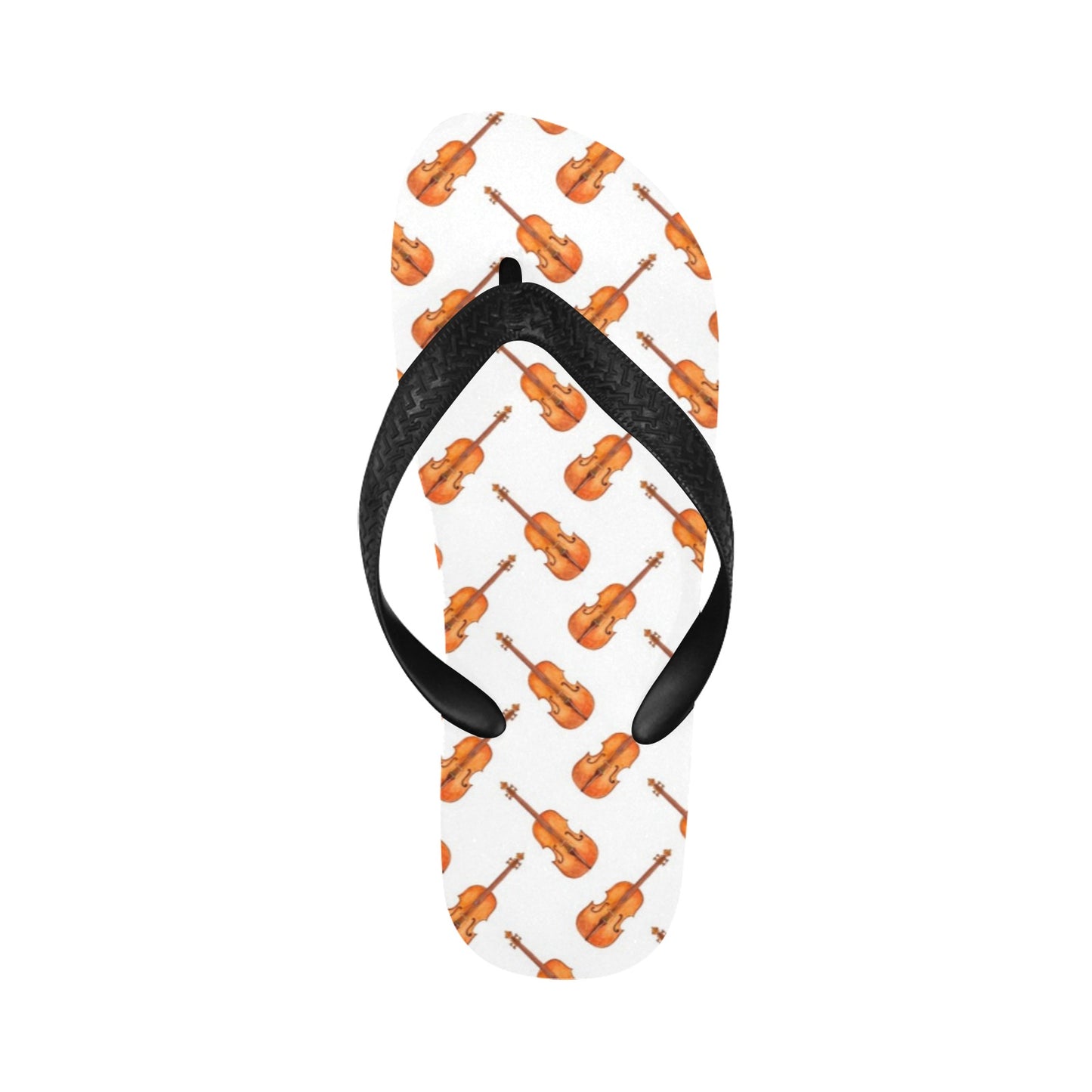 Violin Print Design LKS401 Flip Flops