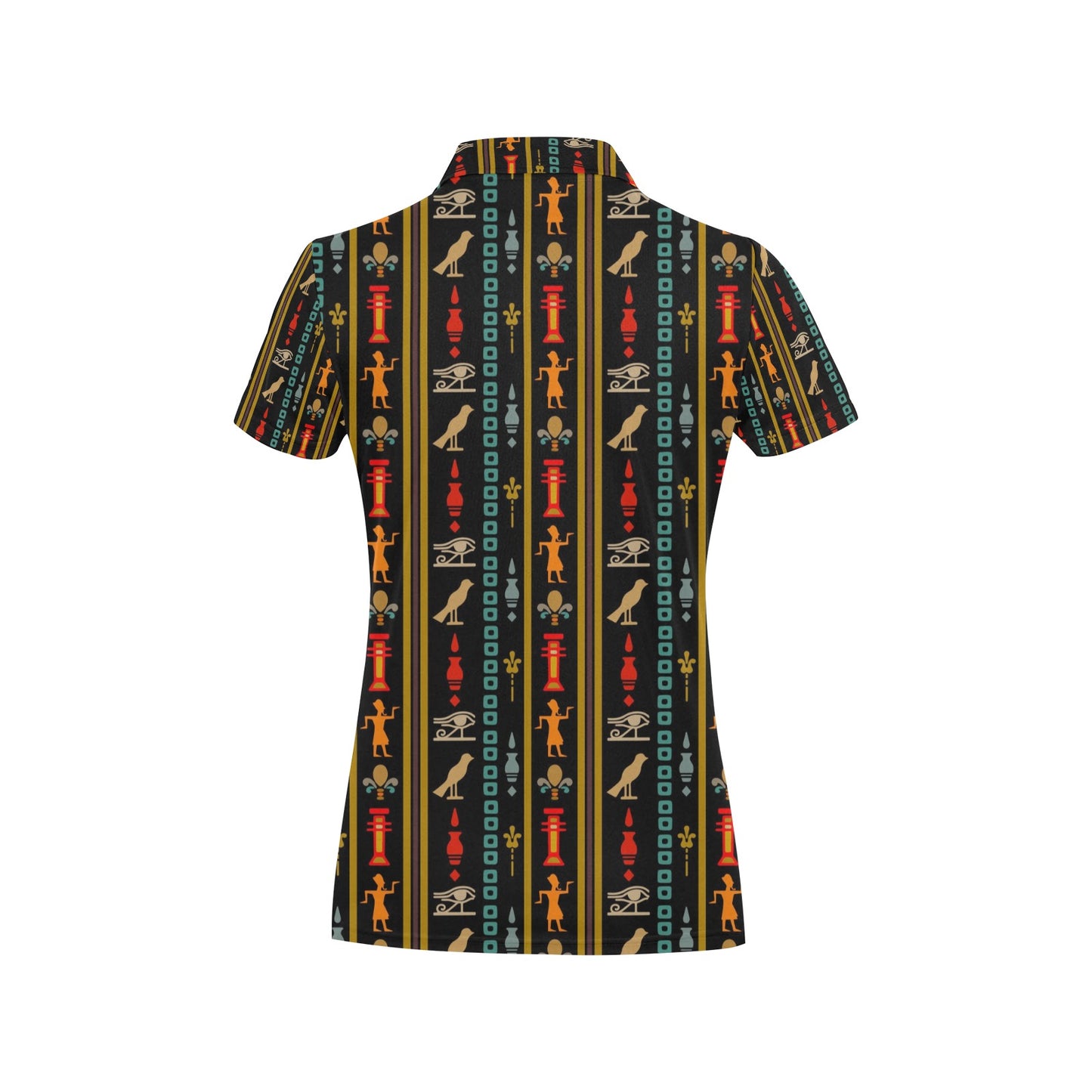 Eye of Horus Egypt Style Pattern Women's Polo Shirt