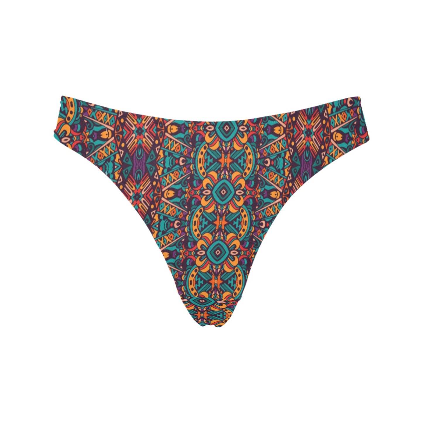 Ethnic Style Print Pattern Women's Thongs