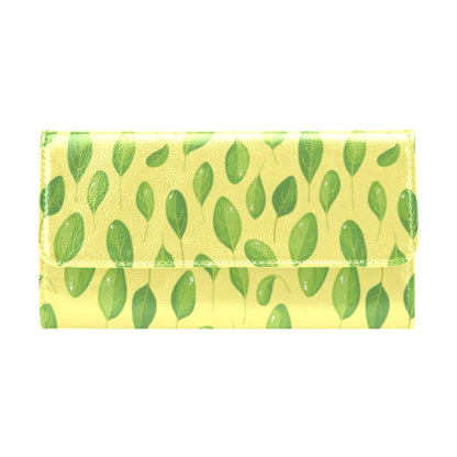 Spinach Print Design LKS302 Women's Trifold Wallet