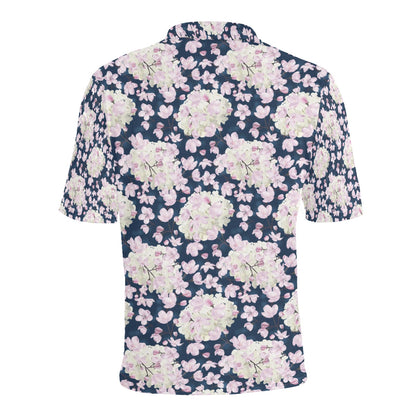 Sakura Print Design LKS305 Men Polo Shirt