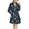 Sea Turtle Jelly Fish Sea Horse Print Design LKS3014 Women's Fleece Robe