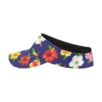 Hibiscus Colorful Print Design LKS301 Unisex Sun Visor