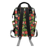 Hibiscus Red With Parrotprint Design LKS303 Diaper Bag Backpack