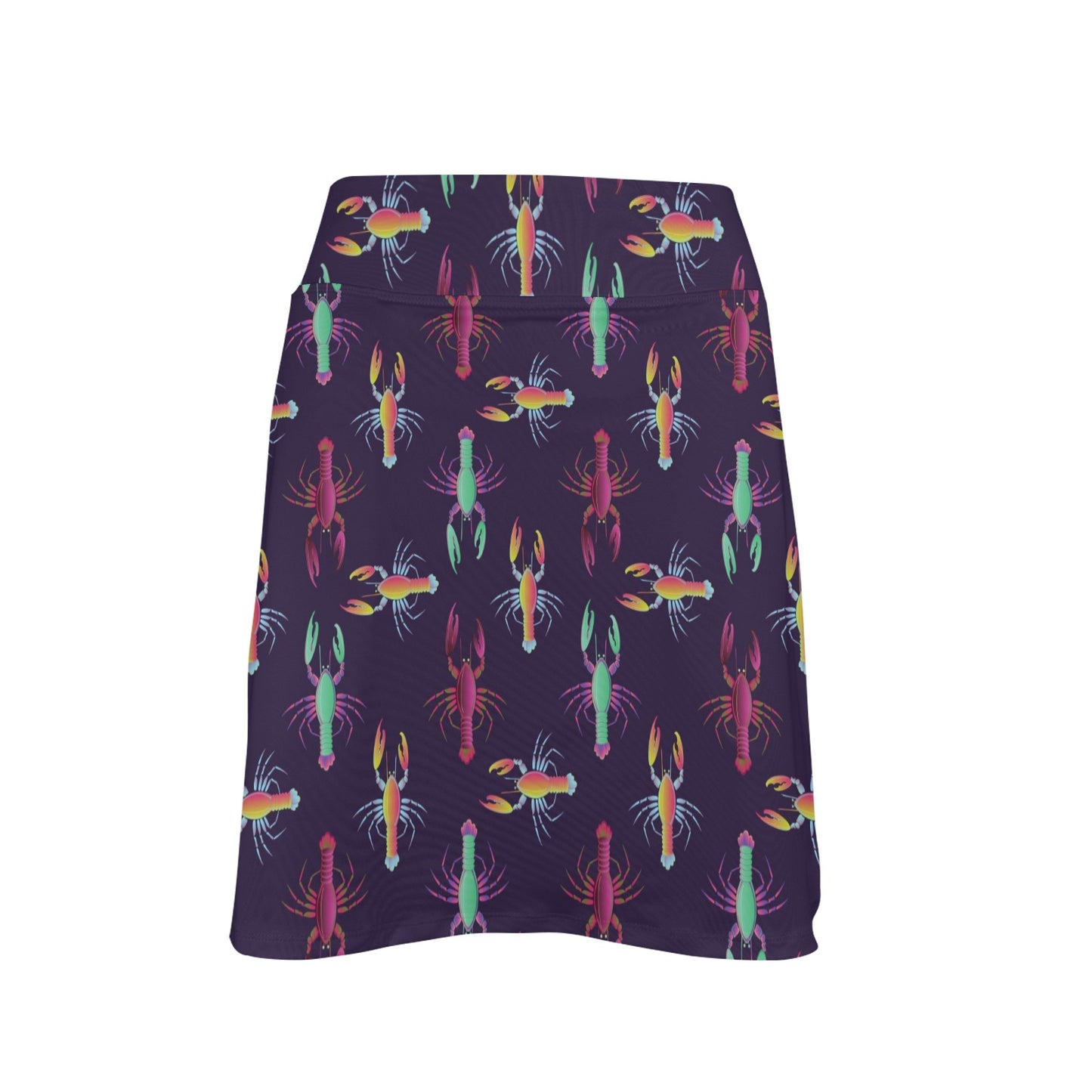 Lobster Print Design LKS402 17" Golf & Pickleball Skort with Pockets