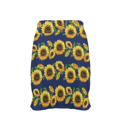 Sunflower Print Design LKS307 17" Golf & Pickleball Skort with Pockets
