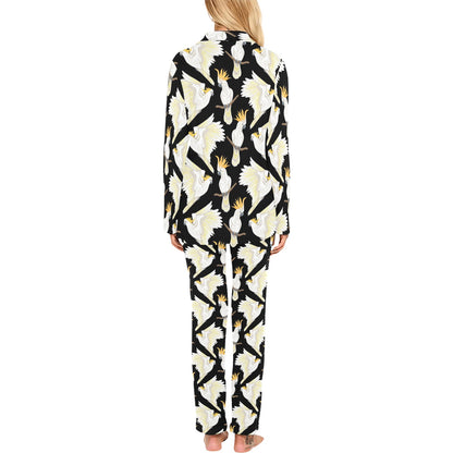 Cockatoo Print Design LKS402 Women's Long Pajama Set