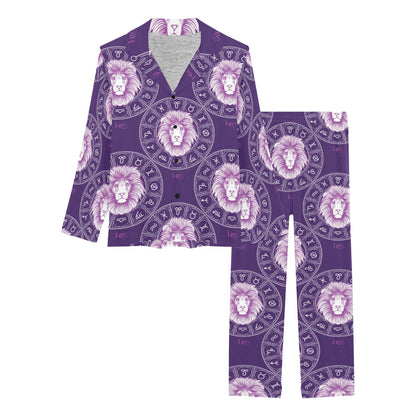 Leo Pattern Print Design 04 Women's Long Pajama Set