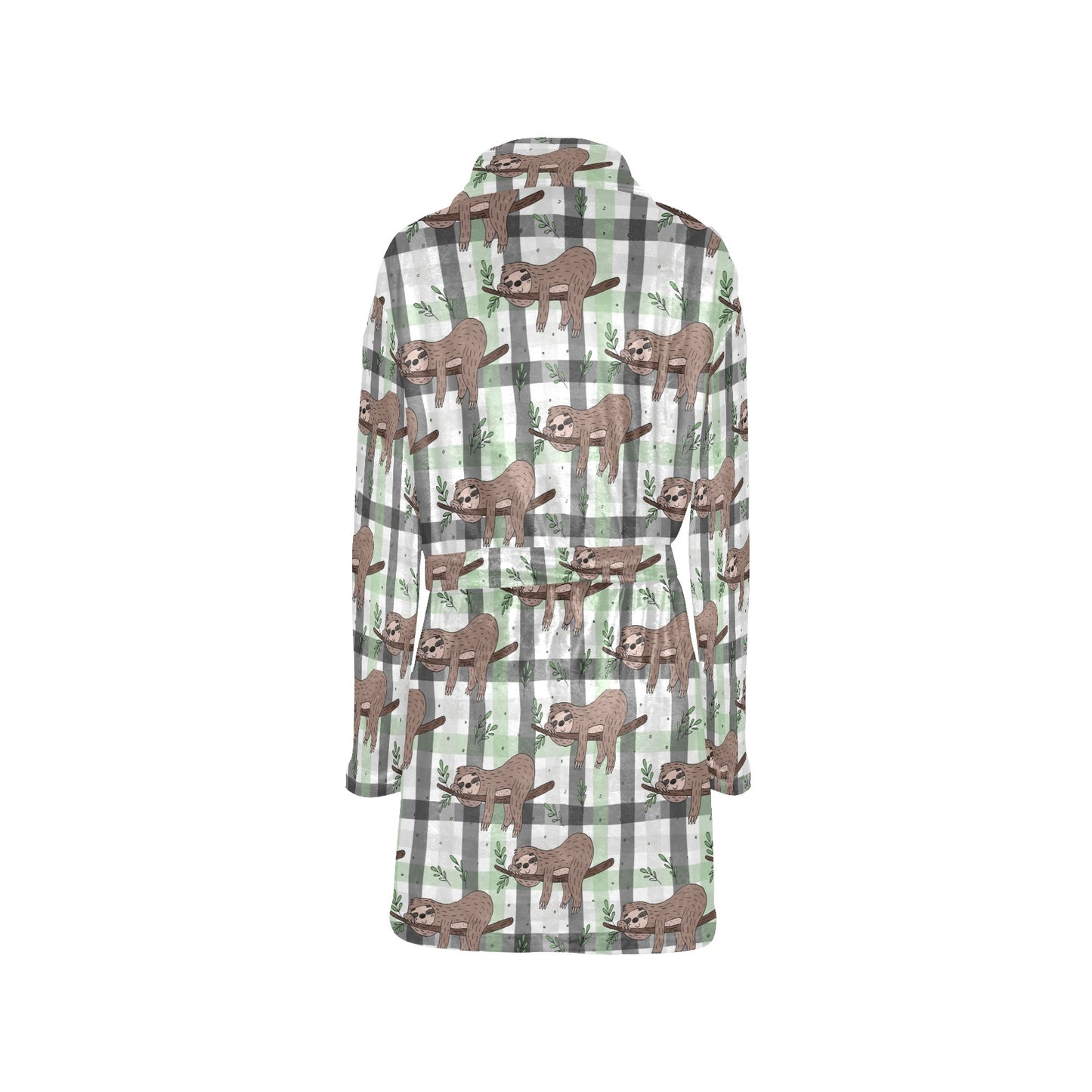 Sloth Print Design LKS301 Women's Fleece Robe