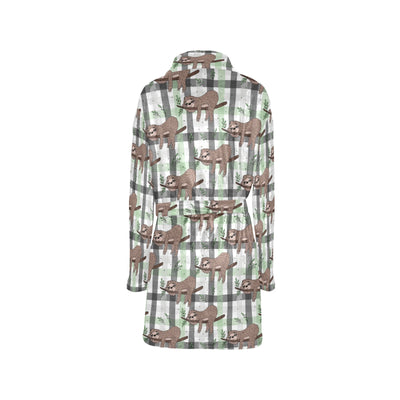 Sloth Print Design LKS301 Women's Fleece Robe