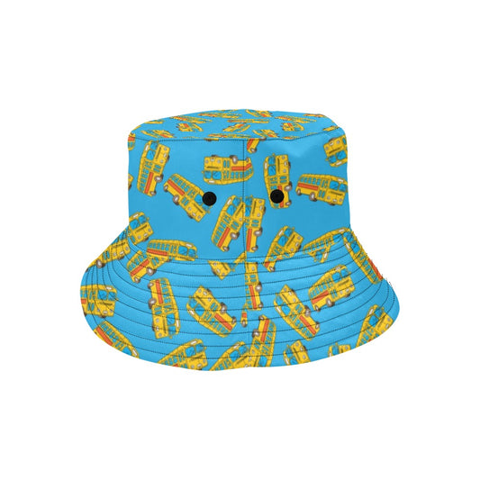 School Bus Print Design LKS302 Unisex Bucket Hat