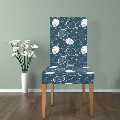 Sea Turtle Print Design LKS3015 Dining Chair Slipcover