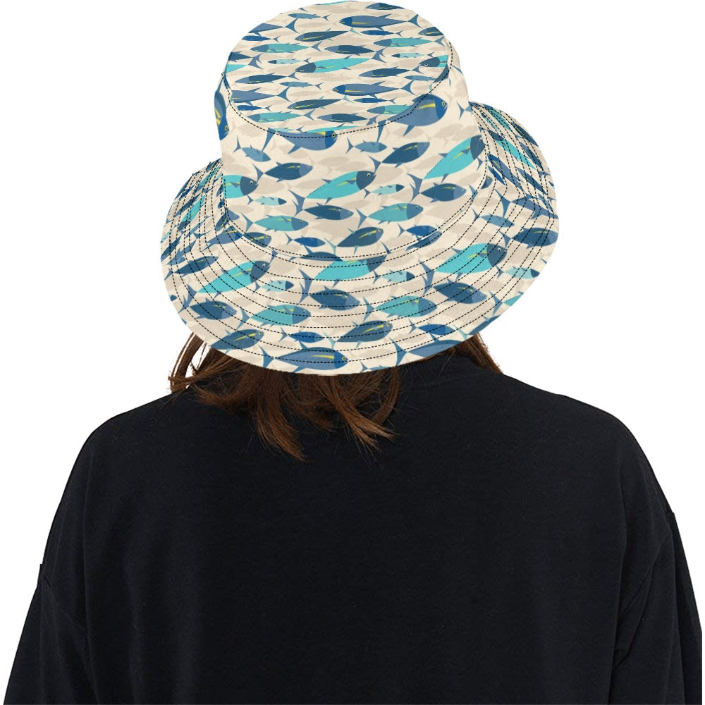 Tuna Fish Print Design LKS302 Unisex Bucket Hat