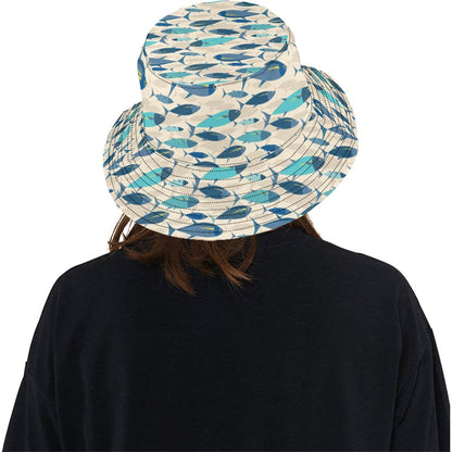 Tuna Fish Print Design LKS302 Unisex Bucket Hat