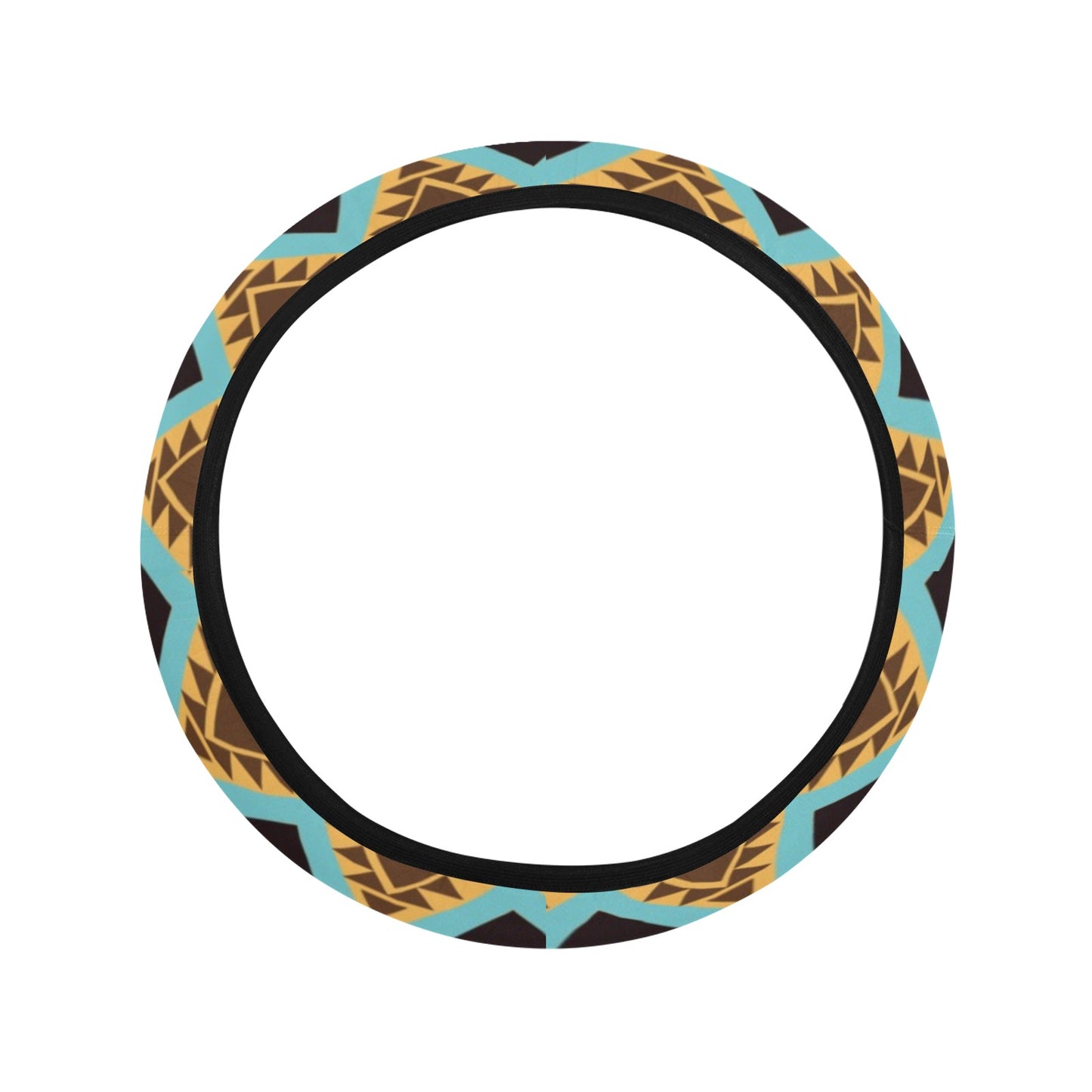 Southwest Pattern Print Design LKS301 Steering Wheel Cover with Elastic Edge