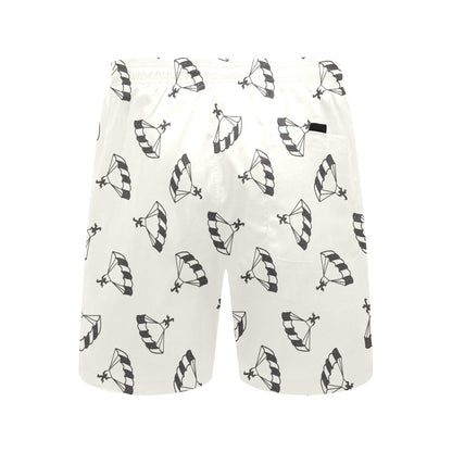 Skydiver Print Design LKS301 Men's Swim Trunks Beach Shorts