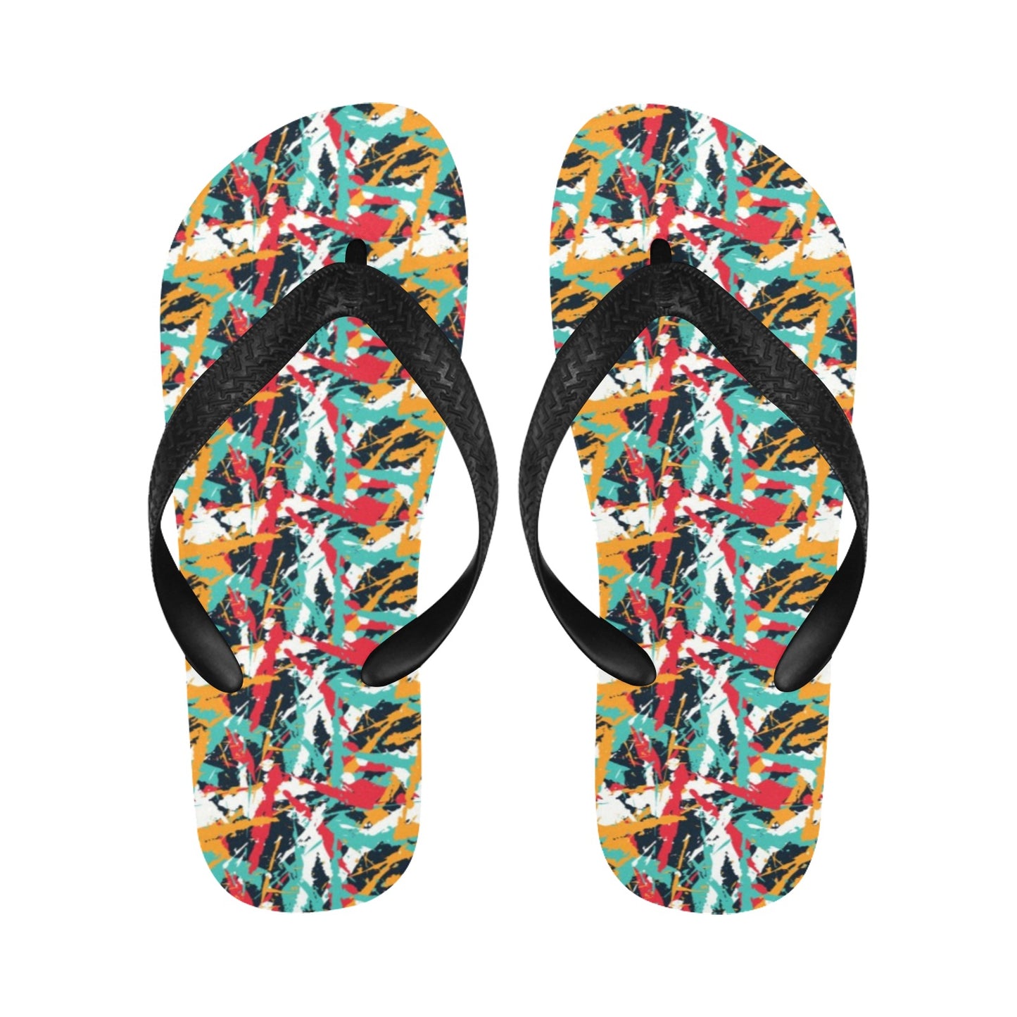 Splatter Print Design LKS304 Flip Flops