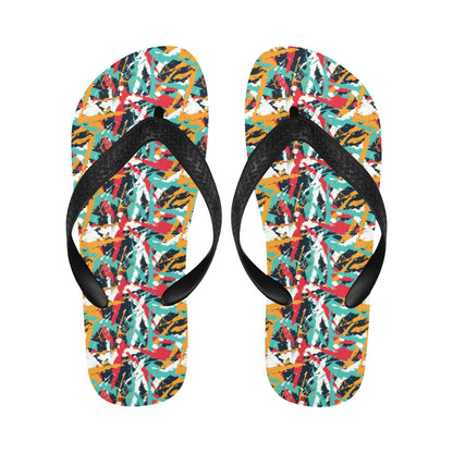 Splatter Print Design LKS304 Flip Flops