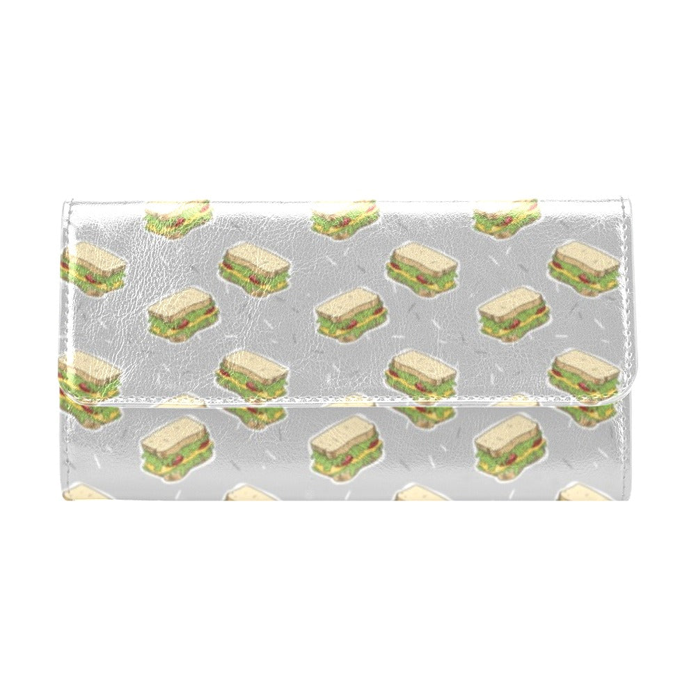 Sandwich Print Design LKS304 Women's Trifold Wallet
