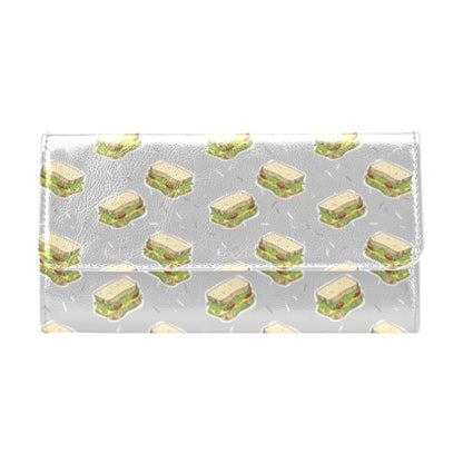 Sandwich Print Design LKS304 Women's Trifold Wallet