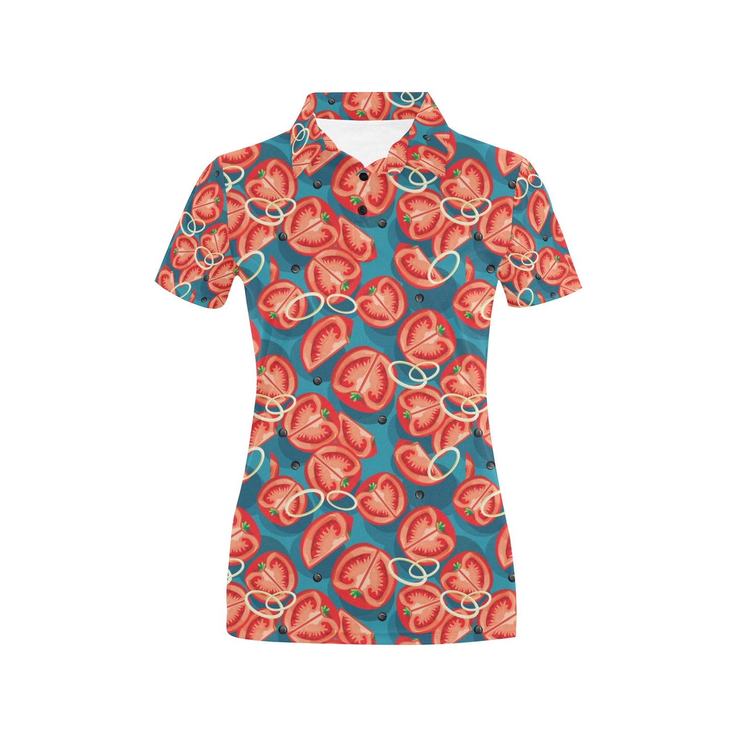 Tomato Print Design LKS301 Women's Polo Shirt