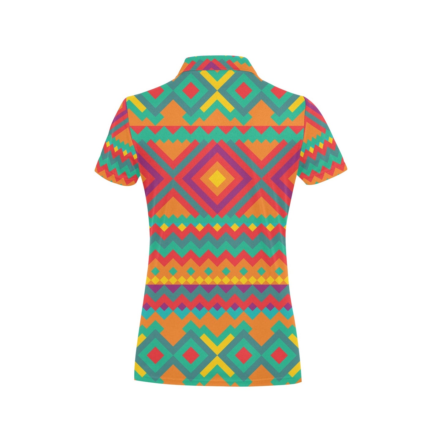 Mexican Pattern Print Design 04 Women's Polo Shirt
