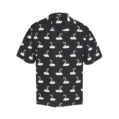 Swan Print Design LKS401 Men's Men's Hawaiian Shirt