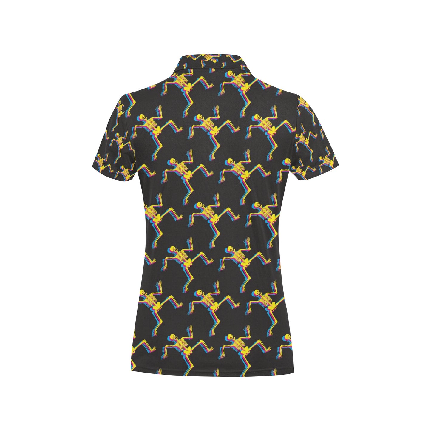 Skeleton Skeleton 3D Print Design LKS301 Women's Polo Shirt