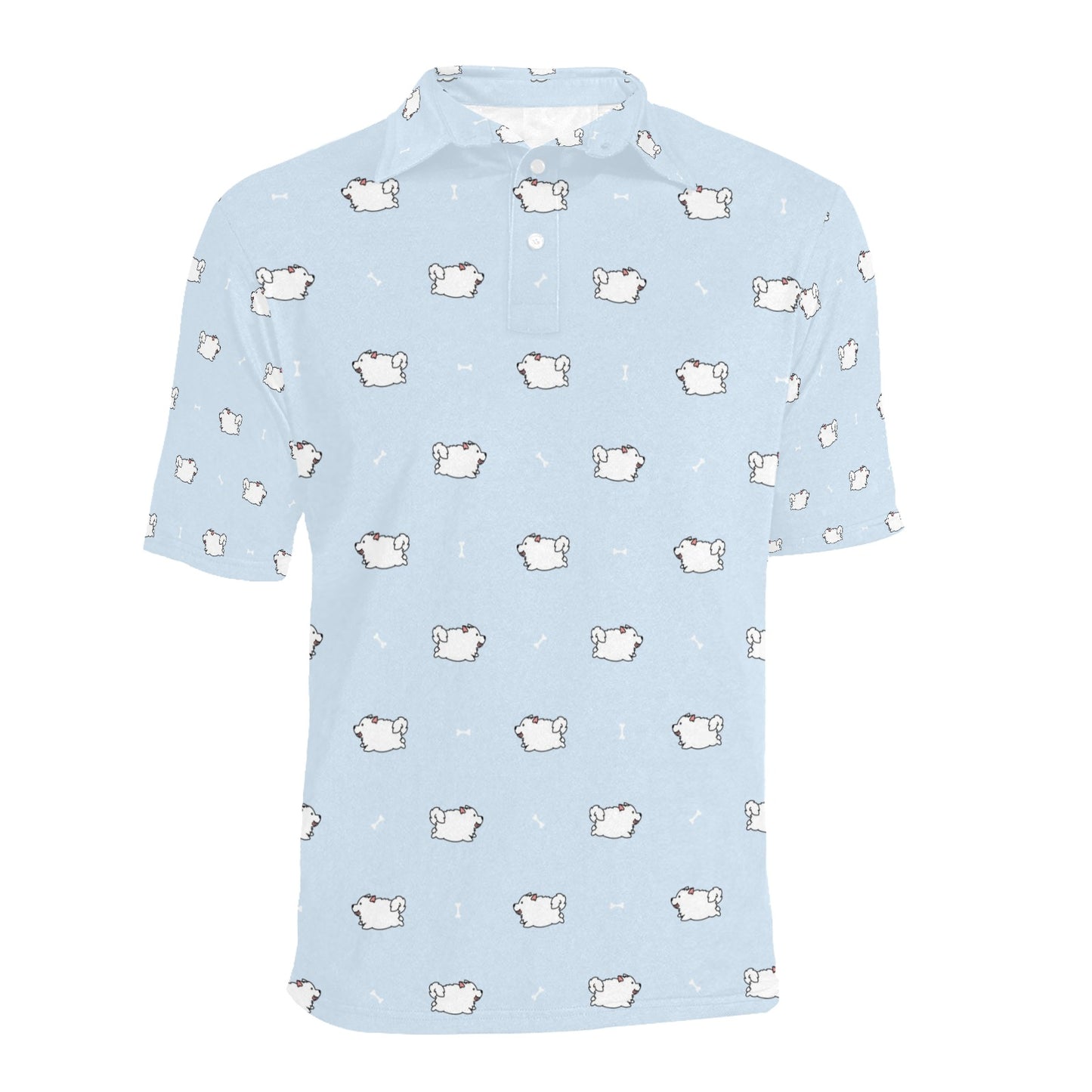 Samoyeds Print Design LKS302 Men Polo Shirt