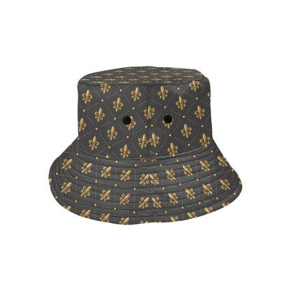 Fleur De Lis Print Design LKS402 Unisex Bucket Hat