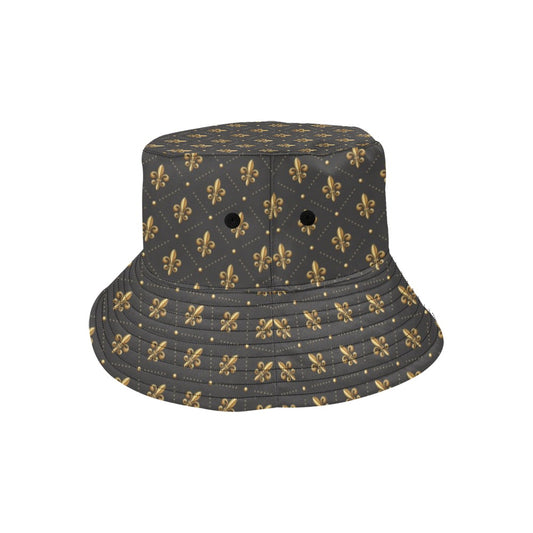 Fleur De Lis Print Design LKS402 Unisex Bucket Hat