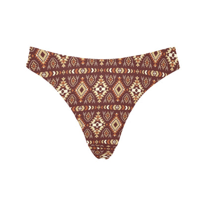 Navajo Native Color Print Pattern Women's Thongs