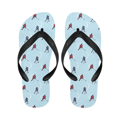 Hockey Player Print Design LKS302 Flip Flops