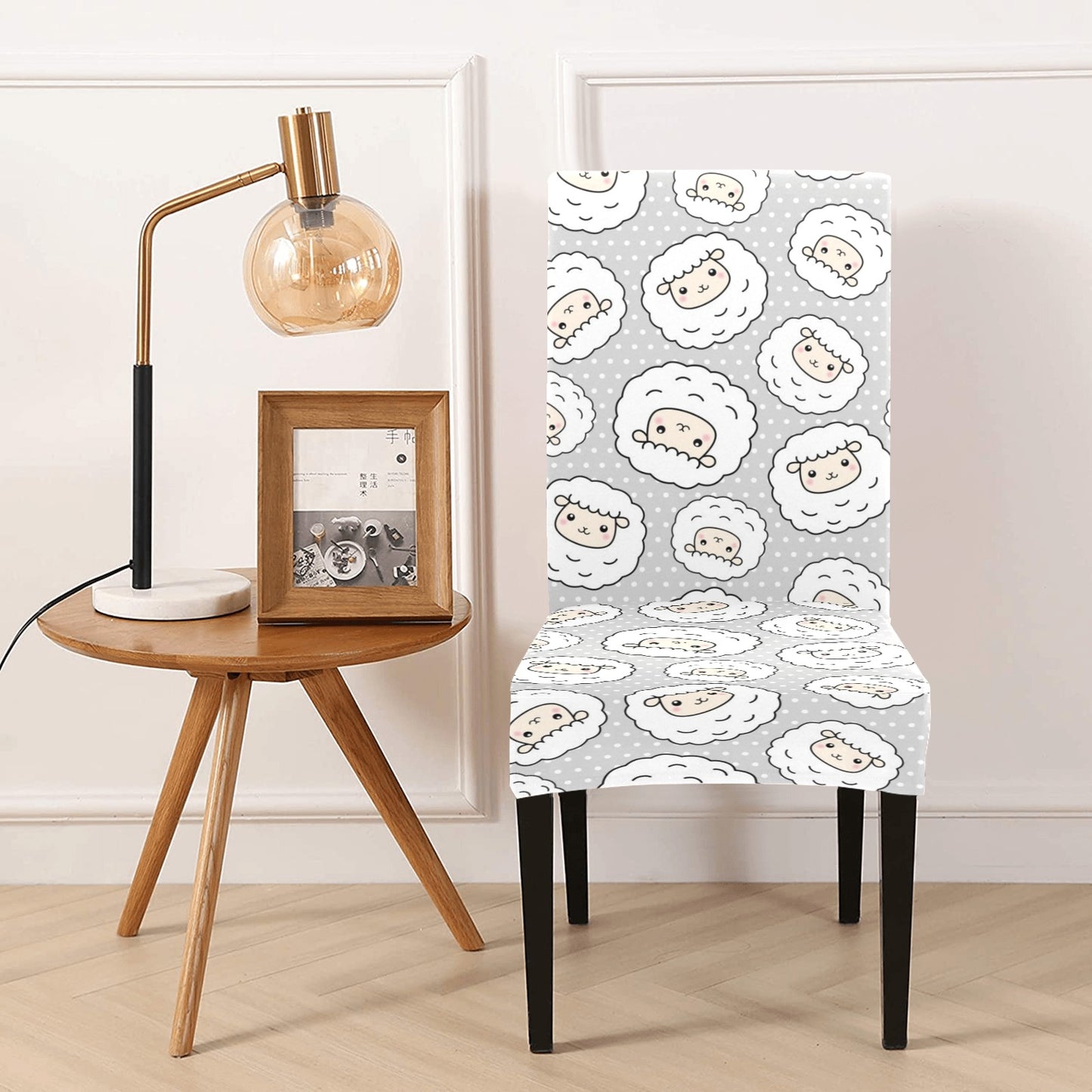 Sheep Print Design LKS401 Dining Chair Slipcover