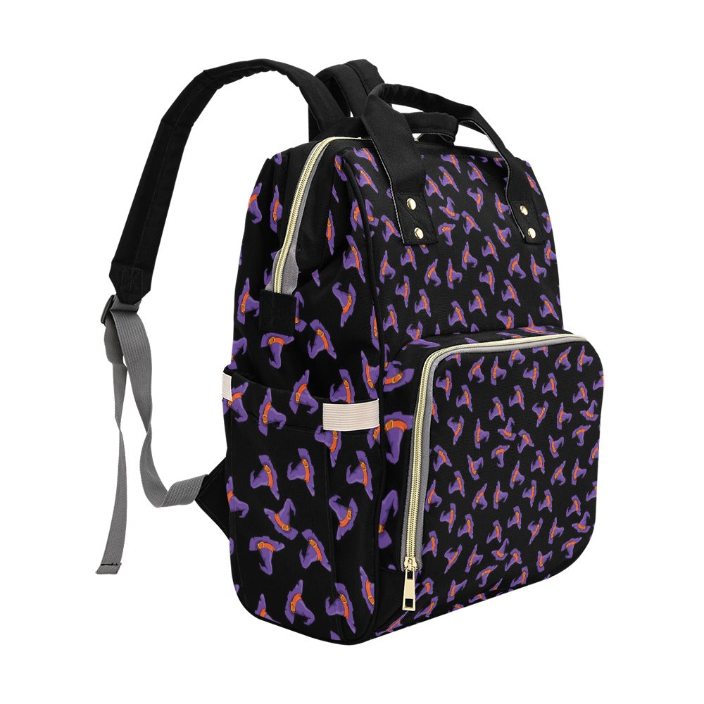 Witch Hat Print Design LKS304 Diaper Bag Backpack