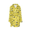 Bee Cute Print Design LKS308 Women's Fleece Robe